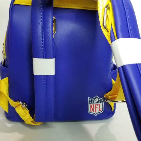 Loungefly NFL Los Angeles Rams Patches Mini Backpack NWT - Picture 4 of 6
